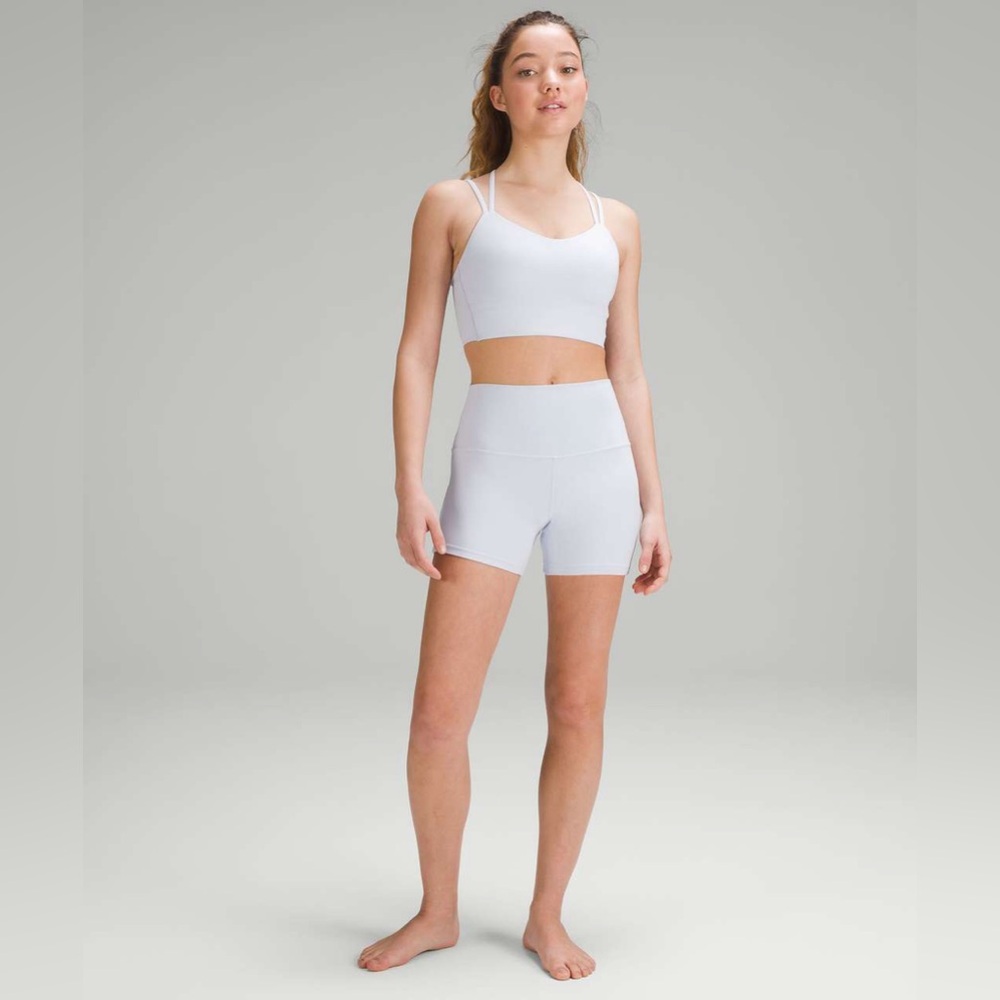 Sold ❌NWT Lululemon Like A Cloud longline bra size 8 Blissful Blue